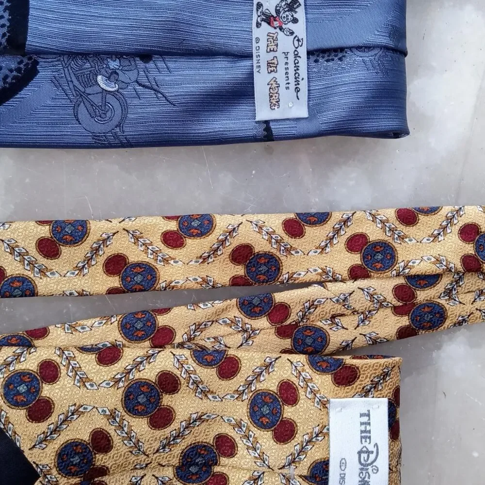 2 Walt Disney Mickey Mouse Neckties